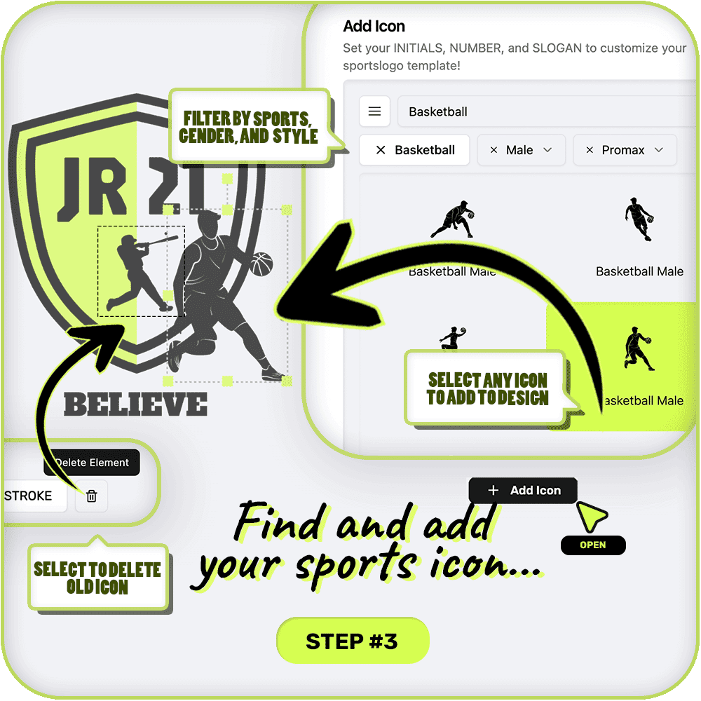 Add Your Sports Icon
